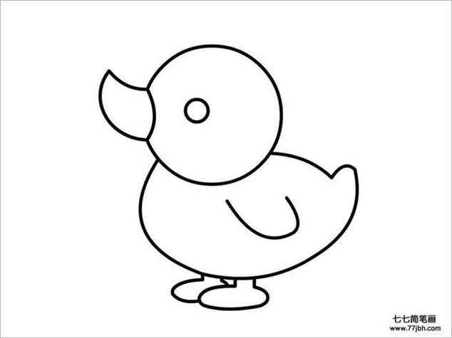 简笔画小鸭子的画法 画小鸟的简笔画 画法 简笔画图片大全-蒲城教育文