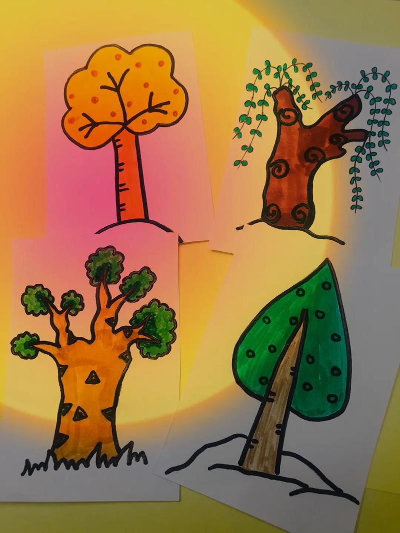植树节到了,一起来画树吧!#画画 #创意美术 #简笔画 #植 - 抖音