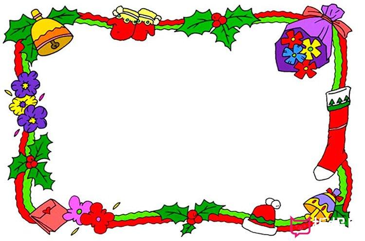 本期板报网小编为大家带来的是好看的圣诞节手抄报花边边框设计图