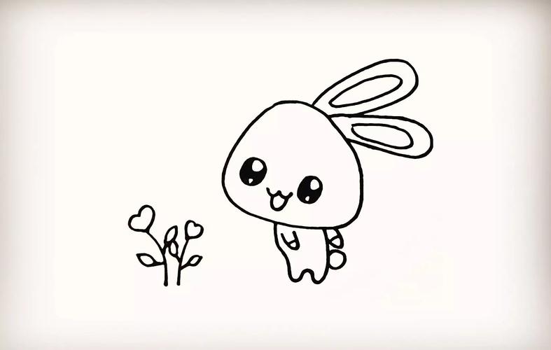 简笔画～小白兔