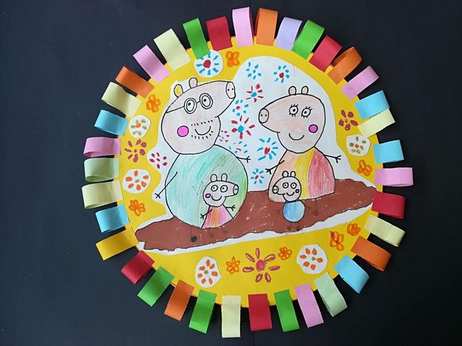 儿童画班创意手工绘画《小猪佩奇》