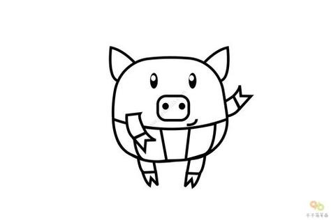 猪的简笔画猪的简笔画可爱步骤