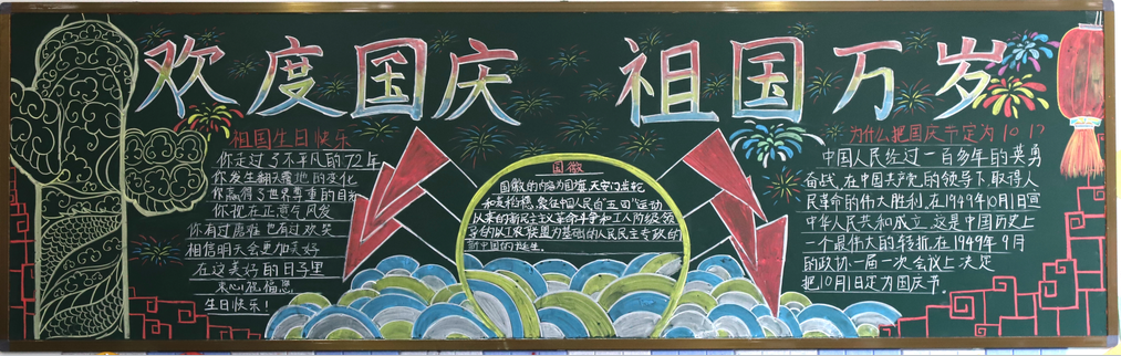 盛世华诞礼赞祖国渭北中学迎国庆系列活动之黑板报评比
