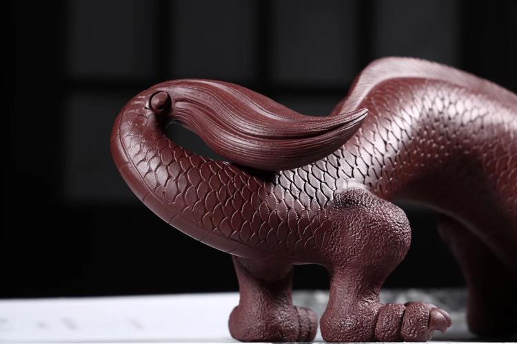 紫砂茶宠摆件精品 可养 雕塑名家中华神龙茶道摆件 创意紫砂茶宠