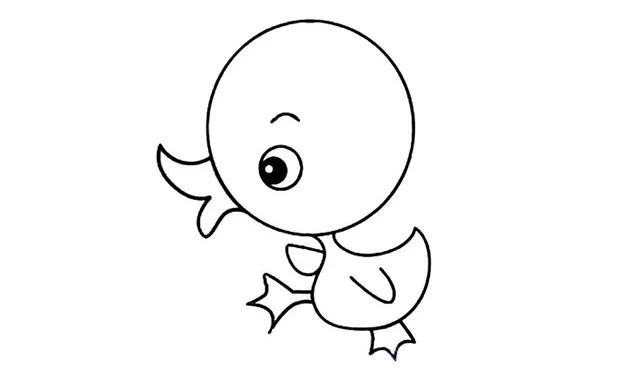 简笔画之小鸭子的画法