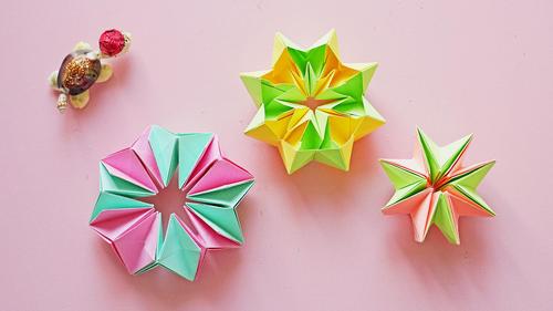 用纸折的小玩具无限翻,玩起来很解压,折法也简单!