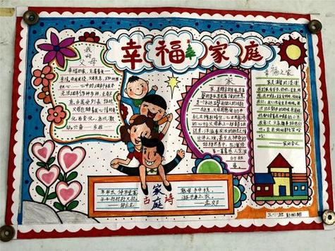 快乐春节 幸福家庭 和谐向东 向东小学开展2019年寒假主题手抄报