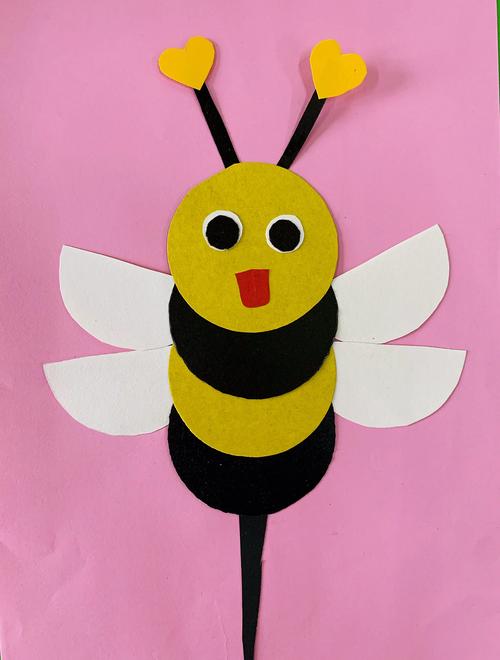 白水镇王寨幼儿园——手工制作小蜜蜂