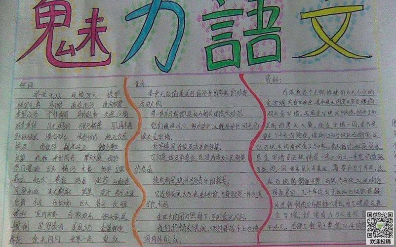 关于小学生语文手抄报--遨游汉字国
