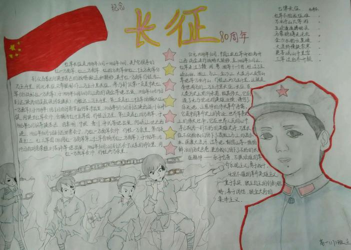 纪念红军长征胜利80周年手抄报大全_长征手抄报