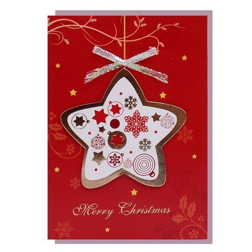 烘焙包装圣诞节新款手绘可爱的圣诞吊牌卡片6款选